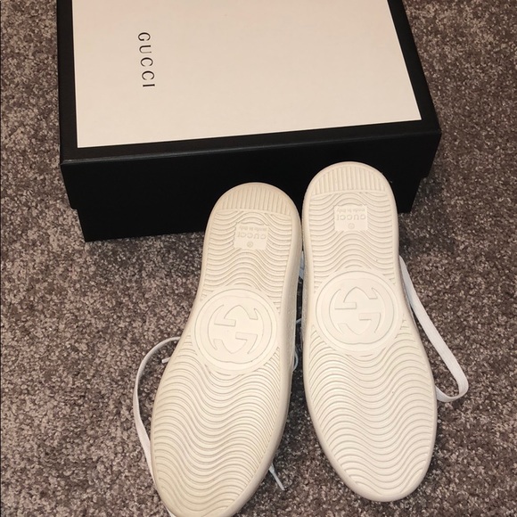 Kids Gucci Ace Leather Sneaker - Picture 2 of 4